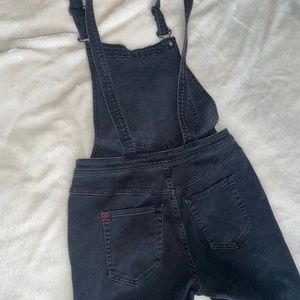 Urban outfitters black denim overalls